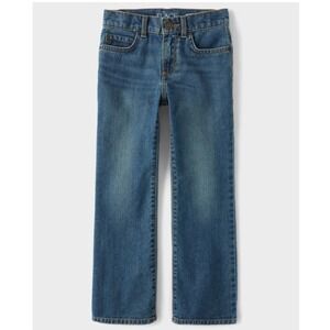 The Children's Place Boys Blue Bootcut Jeans Medium Wash Denim Pants Size 8